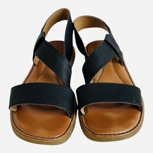 B.O.C. by Born Concept Kacee Black Ankle Strap Comfort Sandals 9M Excellent